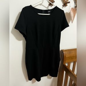 Black mini dress